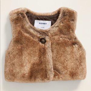 Faux Fur Vest for Baby Sz 3-6 Months